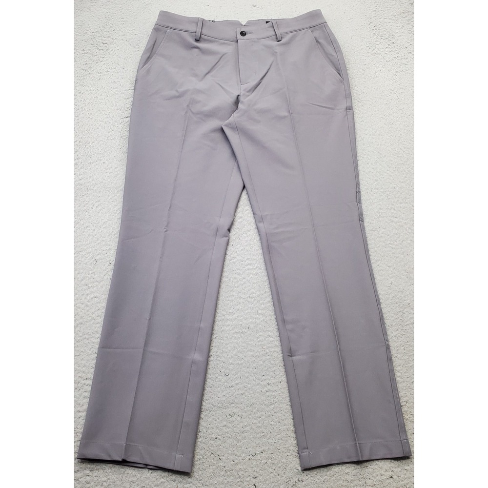 Dunning Golf Chino Pants Mens 32/30 Gray Performance Stretch Quick Dry D7S13P067